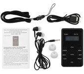 Receptor de radio digital de bolsillo portátil DAB DAB + compatible con sonido claro FM para automóvil con auriculares