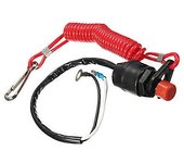 Interruptor de parada de apagado de emergencia del motor del barco para interruptores de apagado de parada fuera de borda Yamaha / Tohatsu con cord...