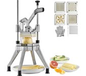 Vevor Picadora comercial con 4 cuchillas de repuesto Picadora comercial de verduras Picadora de frutas y verduras para restaurantes y comida casera