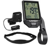 Lixada Ordenador inalámbrico de ciclismo con sensor de frecuencia cardíaca Ordenador de ciclismo multifuncional a prueba de lluvia con pantalla LCD...