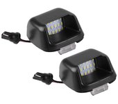 Luz de matrícula LED para Navara D40 Frontier 2004-2018 negro