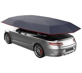 Universal Car Sun Shade Umbrella Cover Tent Cloth Uv Protect Waterproof 4.2 X 2.1m Blue