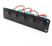 5 12v interruptor basculante para coche barco sobrecarga led luz basculante interruptor panel circuito