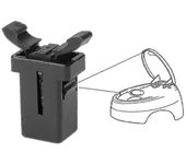 2x Para Brabantia Reemplazo Catch Compatible Touch Tap Bin Clip Latch Repuesto Reparación Lock Clip Reemplazo Lock Catch Waste Bin