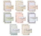 Papel carta papel de escritura 48 piezas con sobre 24 piezas