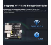 Placa de desarrollo ESP32-P4-NANO con altavoz Placa base de puerto Ethernet RISC-V WiFi6 Bluetooth5/BLE RJ45 100M Negro