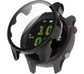Para la cubierta de la caja del reloj de PC dura de protección completa Garmin Forerunner 955 con protector de pantalla de vidrio TempeRed BN adulto 2
