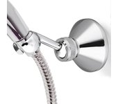 Soporte de cabezal de ducha ajustable cromado para manguera de ducha estándar YDW plateado