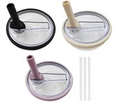 Paquete de 3 oz 40oz Tumbler Flip Tapa de Pajita,Tapa de Pajita Tumbler Flip,Tapa de Vaso Flip Spoon Reemplazable Tapa de Vaso Como se muestra