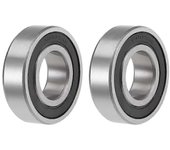 4pcs 6004-2rs Rodamiento de bolas de ranura profunda 20x42x12mm de goma de doble sello y acero cromado, 6004rs sellado rodamiento de bolas de ranur...