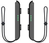 Correa de muñeca de 2 piezas para Switch/OLED Controller Gamepad Cuerda de mano Juegos Accesorios Cordón Piezas de repuesto Negro