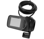 24V / 36V / 48V S886 Ebike Panel de pantalla LCD Acelerador de pulgar para bicicletas eléctricas E-Scooter Negro