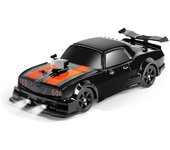 Control remoto del coche rc drift car 1:16 escala 4WD 18 km / h Vehículo modelo de alta velocidad 2.4ghz con luces LED Spray neumático de goma Raci...