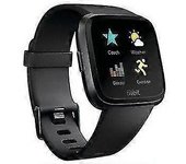 Smartwatch Fitbit Versa 1 esfera negra 40mm correa de goma deportes reloj GPS