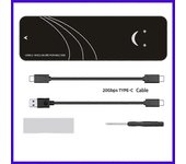 Para Mac SSD Carcasa Para Apple Macbook Air Pro Retina 2013 2014 2015 2016 2017 A1465 A1466 USB 3.2 a MAC Box SSD Adaptador de caja 2 Cables