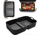Accesorios para freidora, Molde para freidora de aire para Ninja AF500EU, Molde de silicona para freidora de aire para Ninja Foodi Flex 10,4 L, apt...