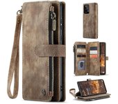 para Samsung Galaxy A33 5G Funda para teléfono con cremallera, bolsillo para billetera, múltiples ranuras para tarjetas, soporte para teléfono, cub...