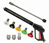 Pistola de lavado de alta presión, lanza, kit de boquilla, kit de punta M22 de 4000psi