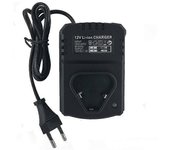 Taladro eléctrico Cargador de batería de litio de 12 V - Cargador de 110-240 V para taladro de litio / eléctrico Negro