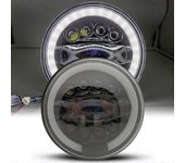 Motocicleta 7 pulgadas Led Faro delantero negro para 93-08 Ducati Monster 1000 600 para Kawasaki Vulcan VN 500 750 800 900 1600 1700 1500 7Inch Hea...