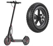 Para Xiaomi M365 Pro / Pro 2 / Pro 3 E-scooter Conjunto de cubo de rueda trasera de 9 pulgadas Neumático sólido a prueba de explosiones Yalo