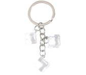 Ice Cube Key Chain Resin Ice Keychain Key Ring Car Bag Keychain Accesorios