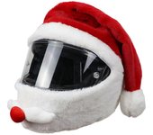 Funda de casco de motocicleta navideña Casco de moto de bricolaje de Papá Noel Decoración divertida