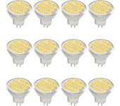 Mr11 Gu4 Led Bombilla Luz Dc / AC 10-30V 3W, 12V, 24V, 30W Bombilla halógena equivalente - Blanco cálido 3000k