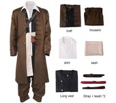 Piratas del Caribe:Dead Men Tell No Tales disfraces de cosplay Jack Sparrow