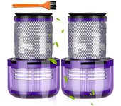 Juego De 2 Filtros Dyson V12, Para Aspiradora Dyson V12 Slim Absolute Filter, Para Filtro Dyson V12 Accesorios Hepa Lavables, Filtro Trasero Dyson ...