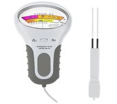 Medidor de cloro Ph 2 en 1 Probador de piscina, Prueba de medidor de nivel Cl2 Analizador de monitoreo de análisis de calidad del agua, Portátil de...
