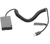DMW-BLC12 Batería ficticia DMW-DCC8 PD USB-C Acoplador para GX8 FZ1000 FZ300 FZ200 G6 G7 G80 G81 G85 G95 G99 FZ2000 Negro