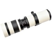 Blanco 420-800mm f/8.3-16 Super Teleobjetivo Lente de zoom manual para cámaras DSLR Nikon