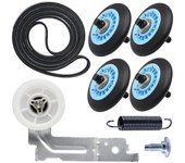 El kit de reparación de secadora para secadora incluye DC97-16782A Rodillo de secadora DC93-00634A Polea loca 6602-001655 D como se muestra