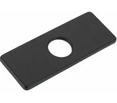 Grifo Cubierta Placa Agujero Cubierta Baño Fregadero Cocina Grifo de acero inoxidable. (Negro) 1pcs)