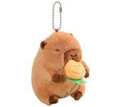 ohfruit Juguete de peluche de capibara realista colgante interactivo de animales de peluche lindo carpincho mochila llavero regalo para niños cumpl...