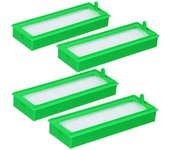 4 filtros adecuados para aspiradoras de robot Kobold Vr200 y Vr300 para el depósito de polvo de la aspiradora