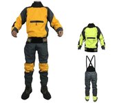 Unbrand Traje seco elástico impermeable impermeable para kayak cálido para hombres para actividades al aire libre Amarillo XL