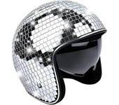 Casco De Bola De Discoteca, Casco De Discoteca Casco De Bicicleta De Plata Brillante Harley Fiesta | Fruugo en Zy3.4