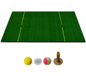 60cm x 90cm Indoor Golf Practice Hit Mat Faux Turf Grass Pad con Doble Línea