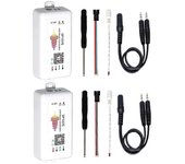 2 piezas SP107E LED Controller Bluetooth Pixel IC SPI Music By Phone APP para WS2812 SK6812 RGBW APA102 Blanco