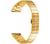 Para Garmin Vivoactive 5 Correa de reloj de acero inoxidable Correa de repuesto Oro Plata