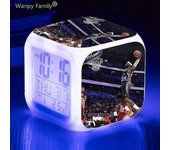 Reloj despertador de baloncesto 7cambio de color multifunción Noctilucence reloj electrónico sala de niños despertador temporizador regalo de cumpl...