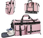 Linkrunning Bolsa de gimnasia Bolsa de lona deportiva con compartimento para zapatos Bolsa de lona de gimnasia Bolsa de viaje de fin de semana con ...