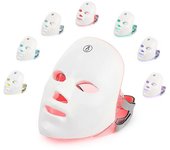 Mascarilla de fotones para rejuvenecer la piel | Mascarilla facial LED Terapia de luz Luz roja azul Antienvejecimiento Eliminación de arrugas Elimi...