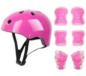 7 piezas de equipo de protección para niños Juego de equipo de patinaje sobre ruedas Casco de codo Muñeca Rodillera para skateboard Ciclismo Patina...