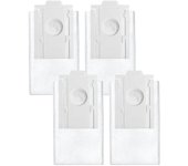 Reemplazo de bolsas de polvo de 4 piezas para VCA-RDB95 Jet Bot + Jet Bot AI+ Accesorio de estación de limpieza de robot aspirador Blanco