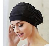 | Gorra impermeable piscina pelo largo Nylon negro