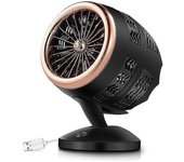 350w Espacio USB Powered Heater Fan Portable Fan Fast Heating Thermostat Home