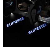 Muggys 2 piezas SUPERB Lámpara de proyector LED luz de cortesía para Skoda Superb 2009-2018 MK2 MK3 SUPERB Bienvenido 3D Logo Laser Car Door Light ...